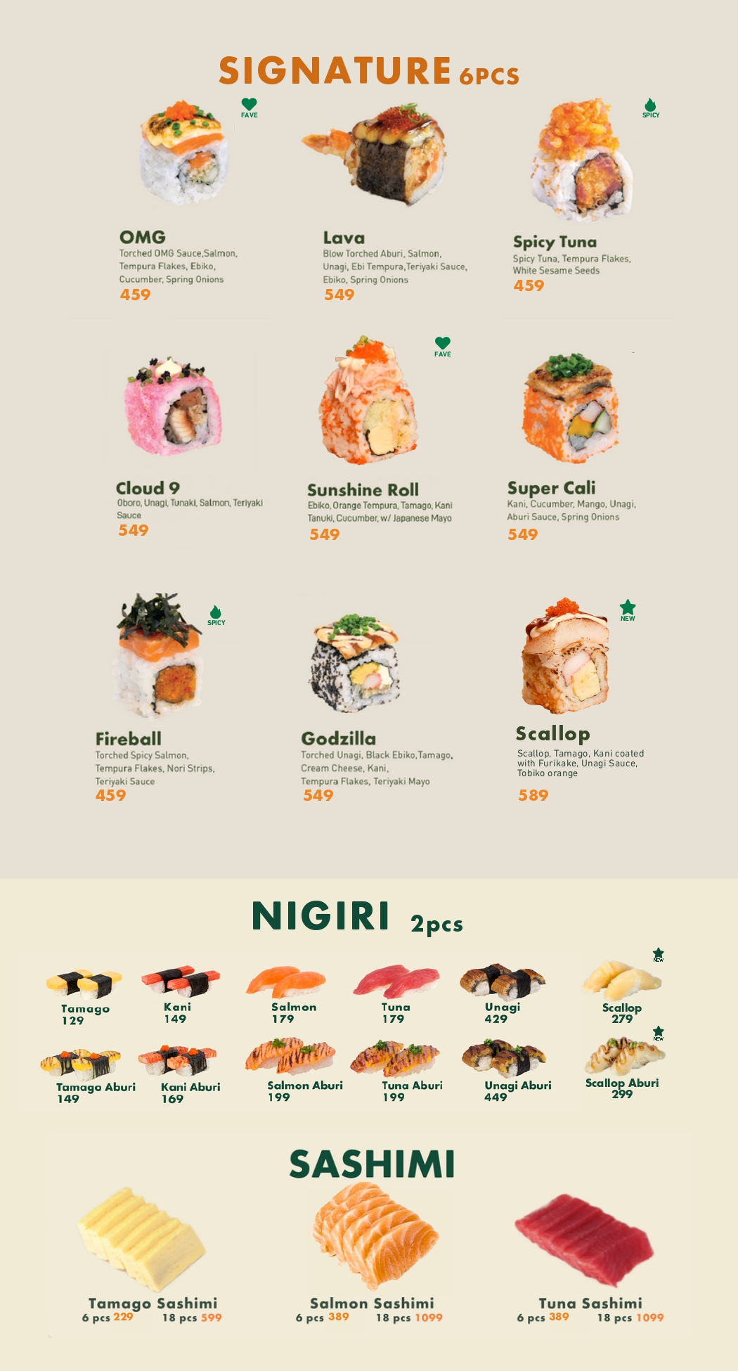 Sushi Nori Menu Page 3